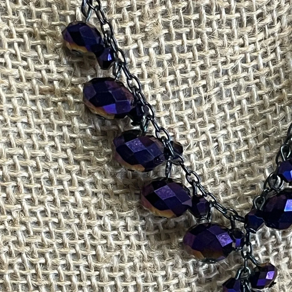 Purple Lariat Necklace